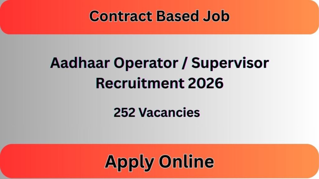 Aadhaar Operator Recruitment