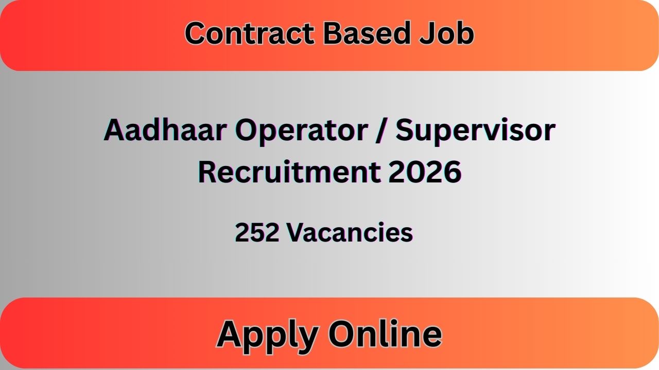 Aadhaar Operator Recruitment