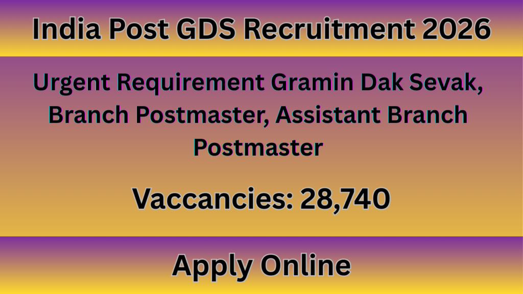 India Post GDS Recruitment 2026