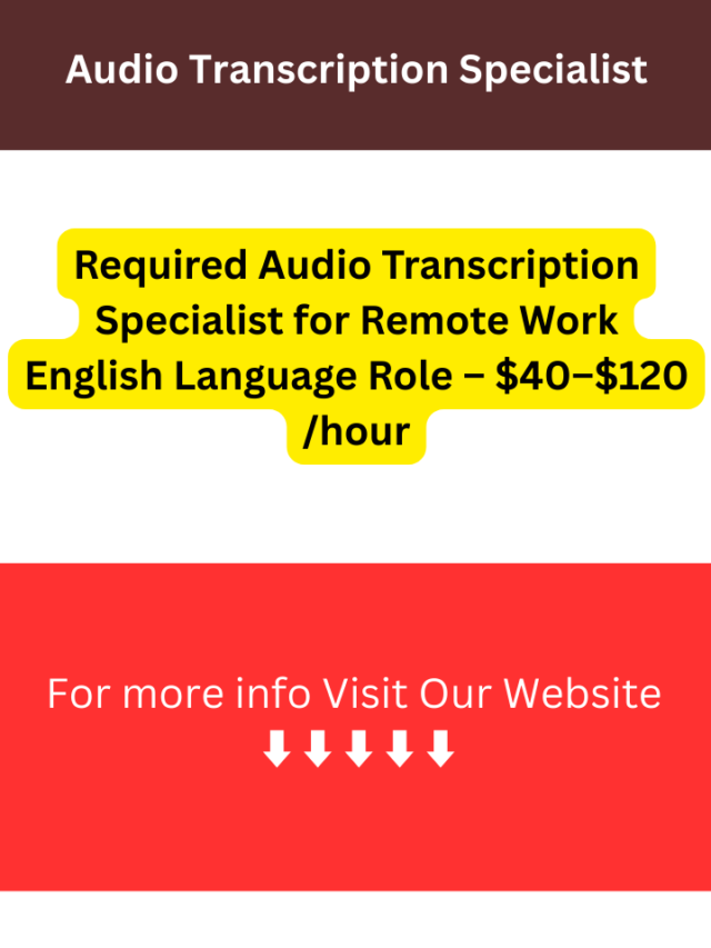 Audio Transcription Specialist