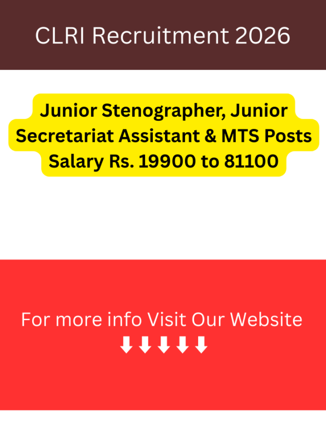 CLRI Recruitment 2026