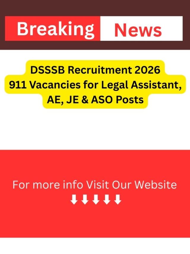 DSSSB Recruitment 2026