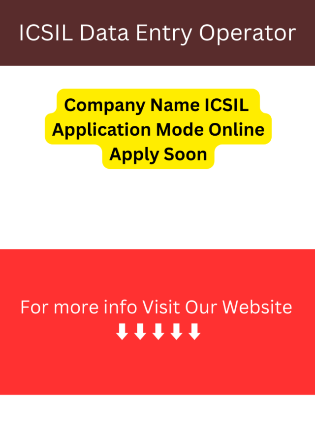 ICSIL Data Entry Operator