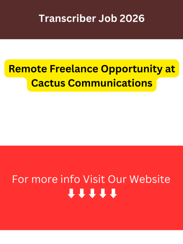 Transcriber Job 2026