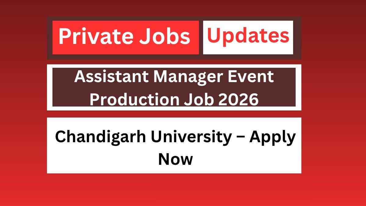 Assistant Manager Event Production Job 2026