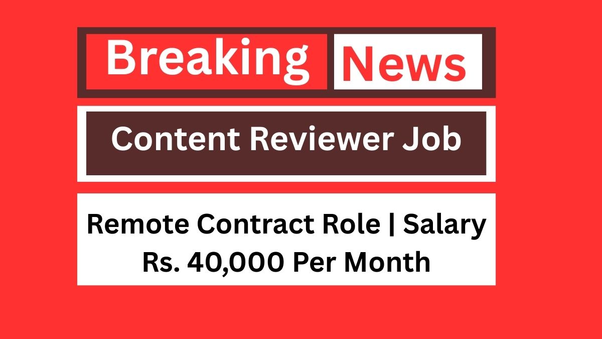 Content Reviewer Job