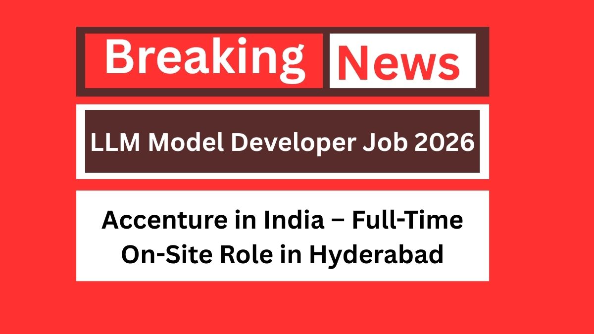 LLM Model Developer Job 2026