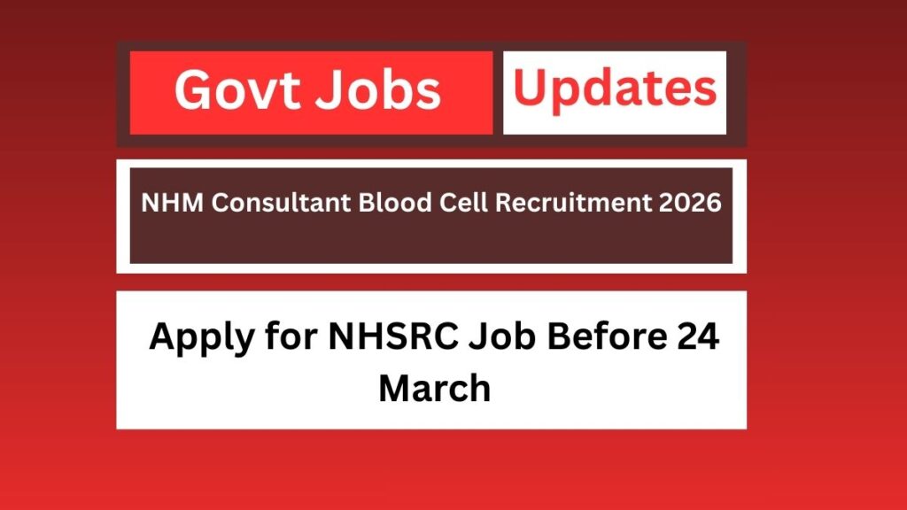 NHM Consultant Blood Cell Recruitment 2026