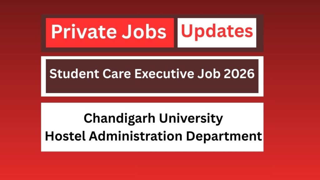 Student Care Executive Job 2026