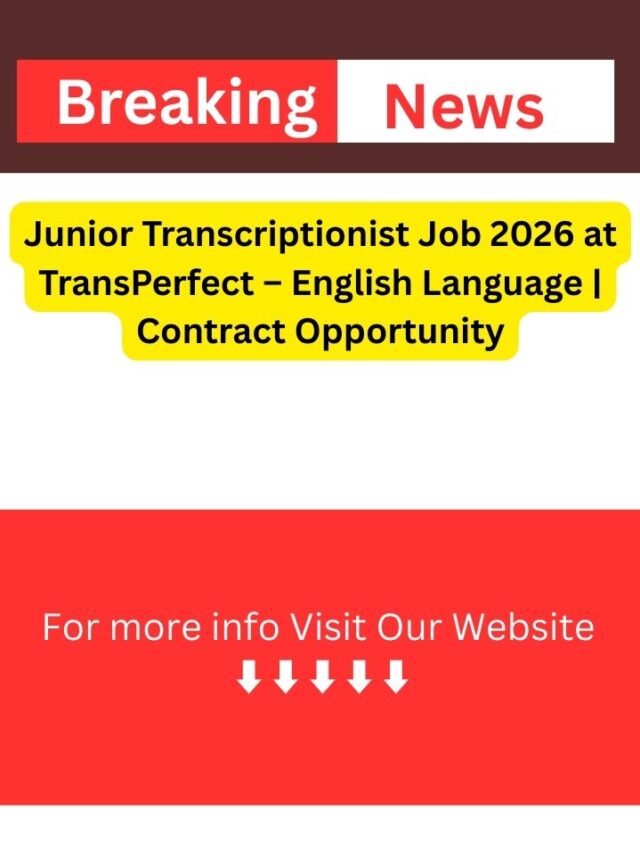 Junior Transcriptionist