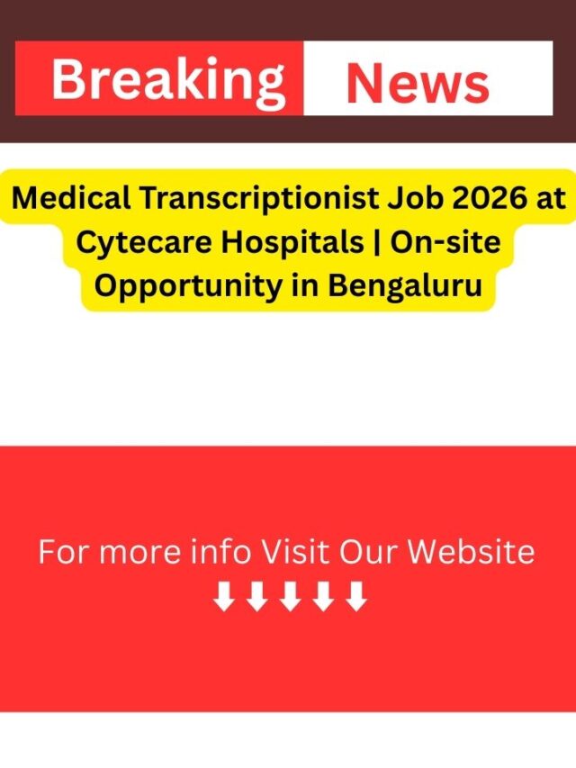 Medical Transcriptionist Job 2026