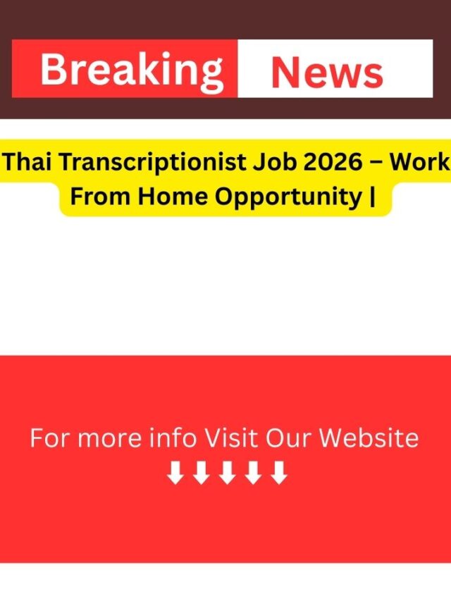 Thai Transcriptionist Job