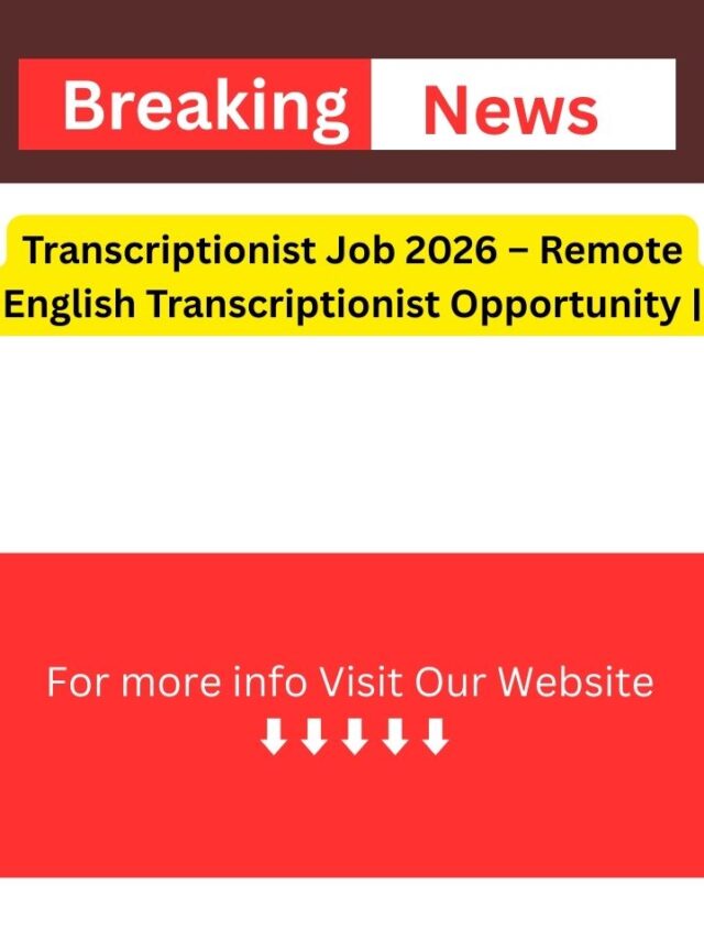 Transcriptionist Job