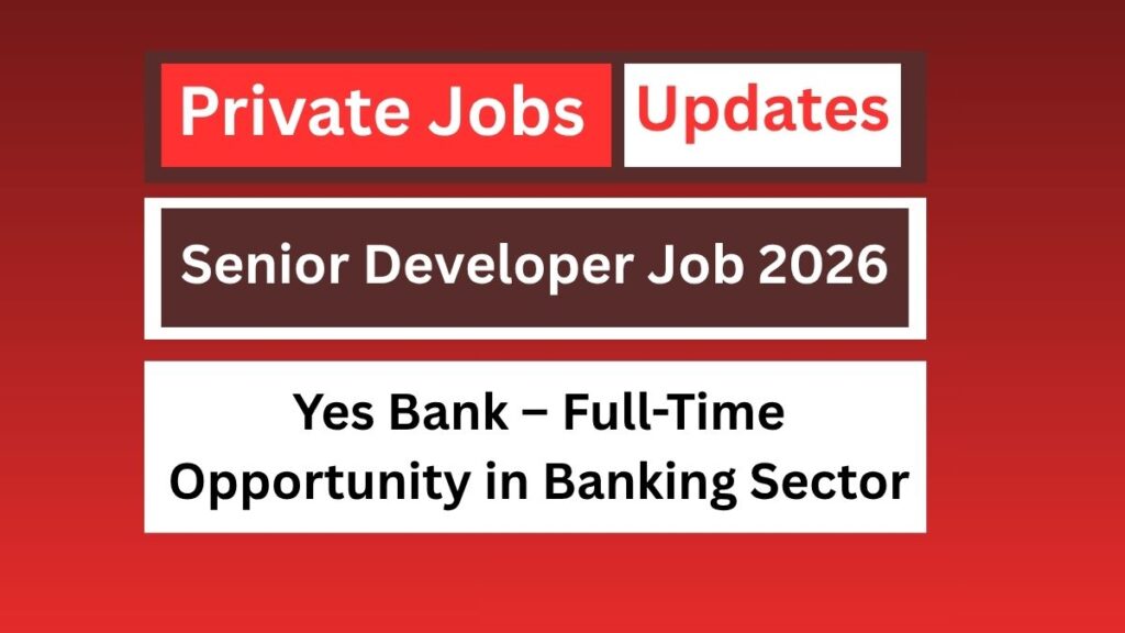 Senior Developer Job 2026