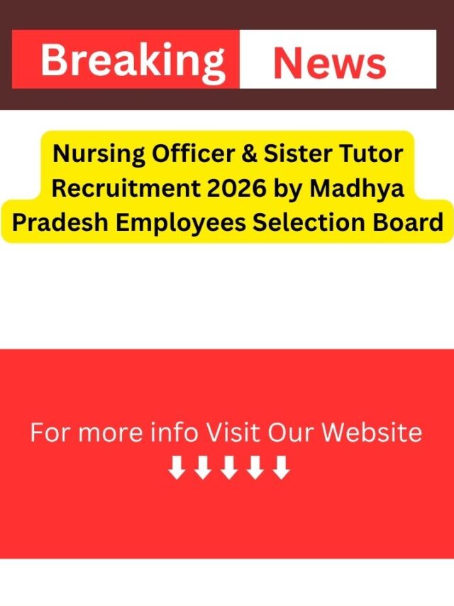 Nursing Officer & Sister Tutor
