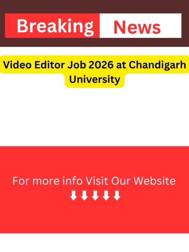 Video Editor Job 2026