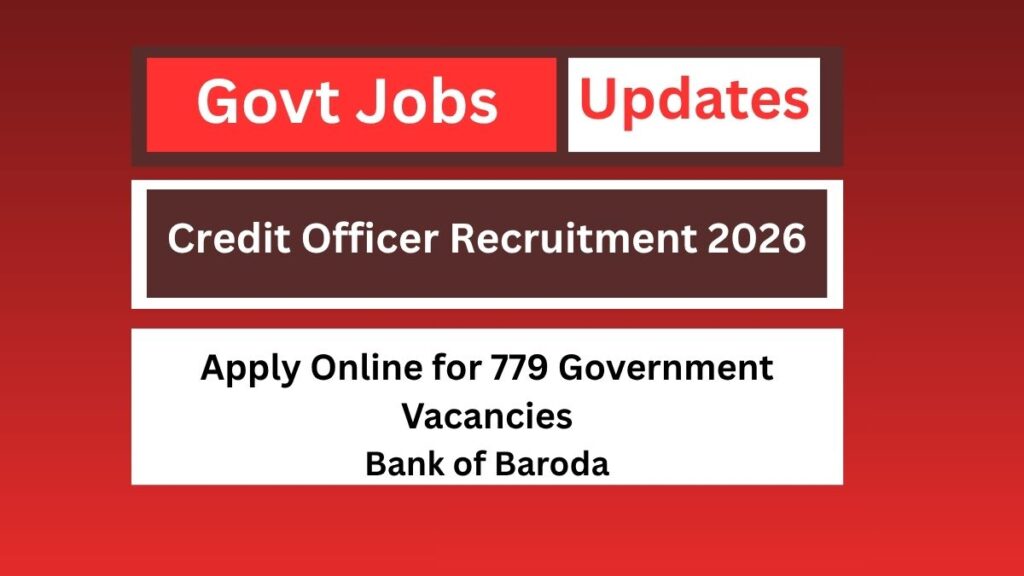 Credit Officer Recruitment 2026